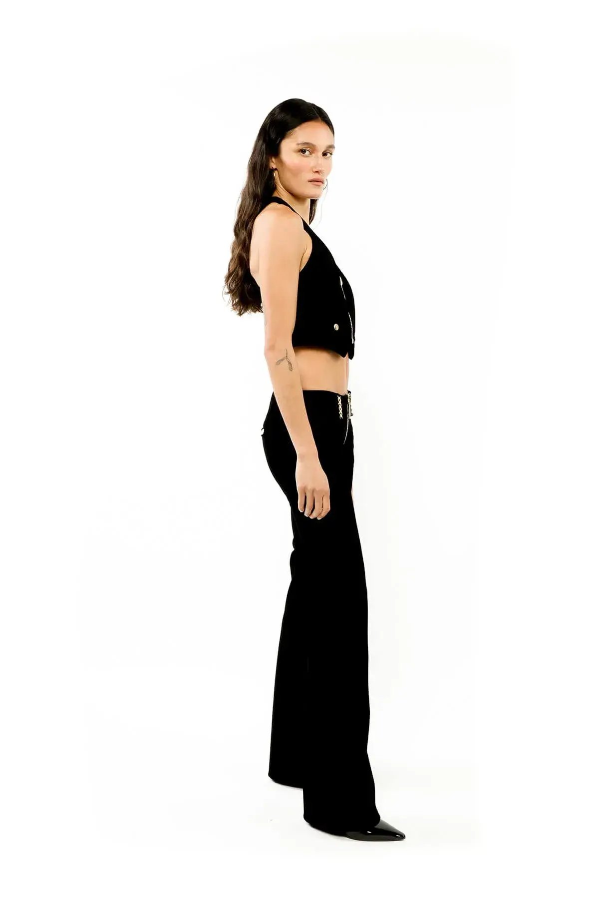 ALICE By Alice McCall Valley Waistcoat Top in Black Size 14 photo 2
