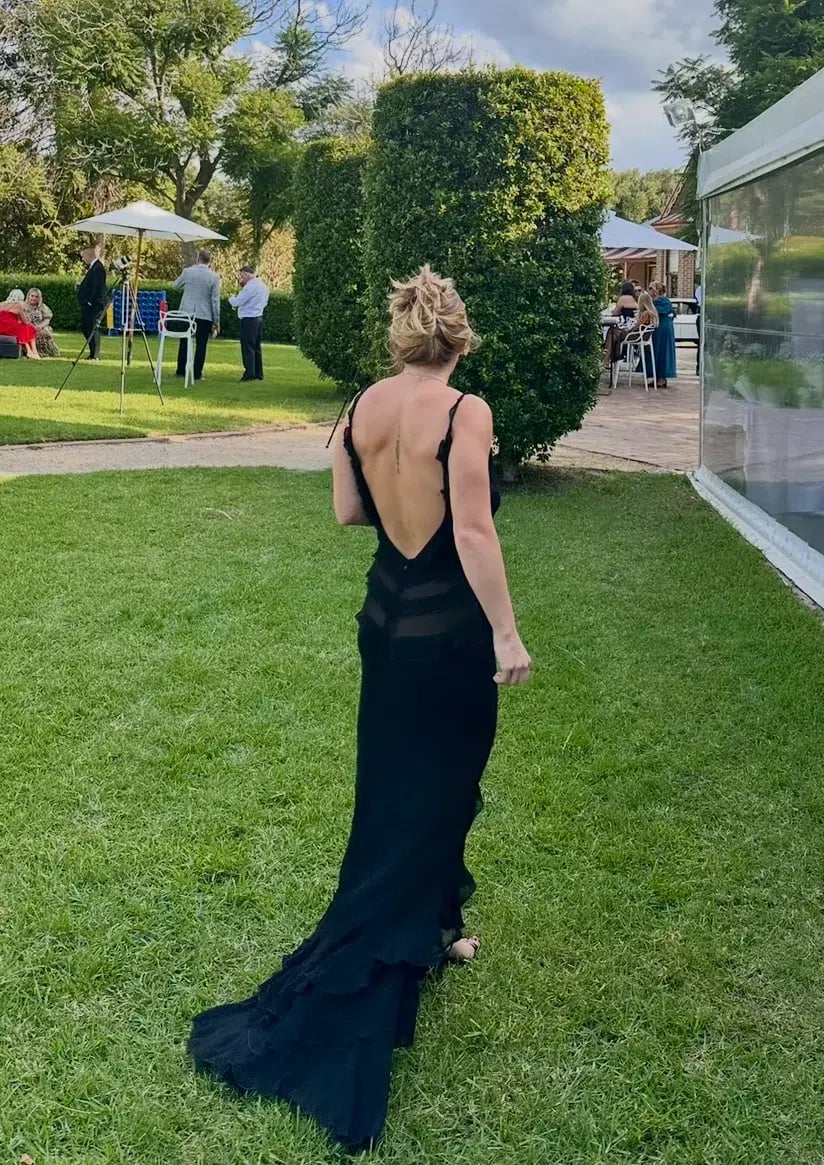 Rat & Boa Saphira dress black maxi size 10 photo 3