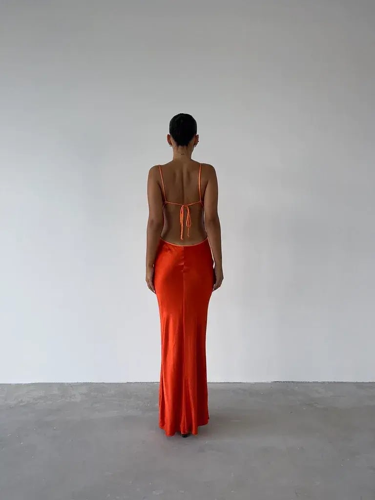 Bec & Bridge Cedar City Maxi Dress in Turmeric & Fire Red Size 16 photo 3