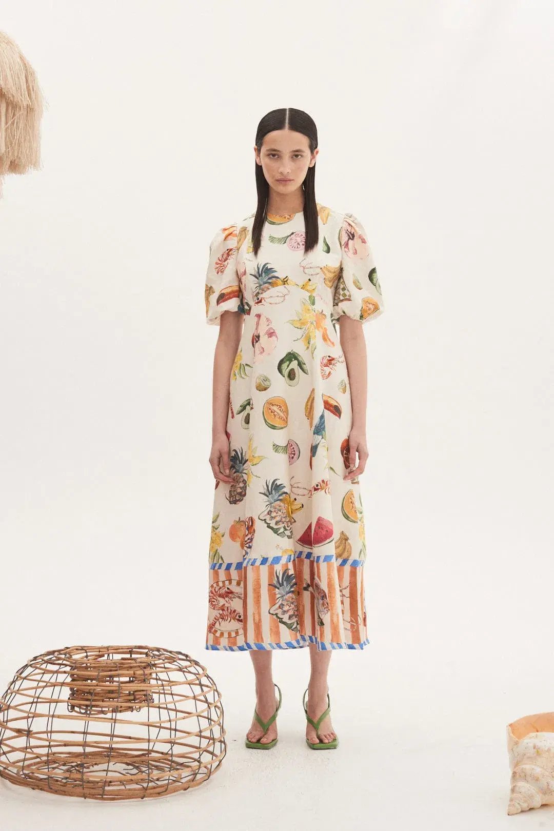 Alemais Theo Midi Dress Multi Size 10 photo 2