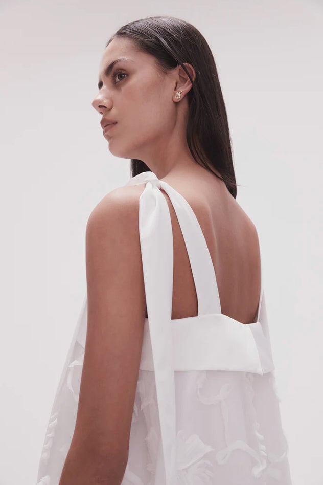 AJE URSULA MIDI DRESS - IVORY photo 7