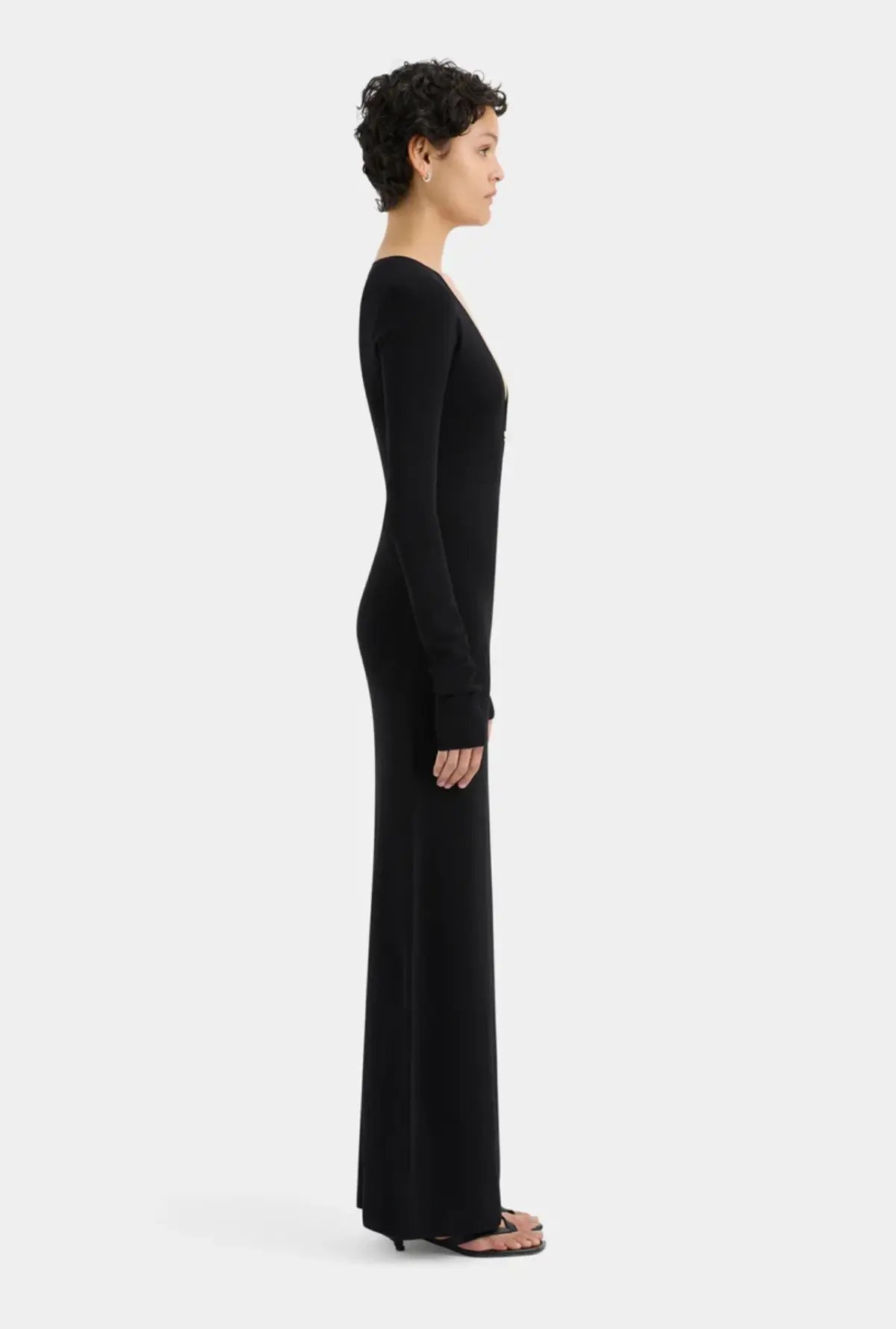 Sir the Label Kinetic Beaded Long Sleeve Maxi Dress Black Size 0 / AU 6 photo 2