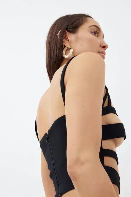 Monot Bandage Top Black Size 2 photo 3