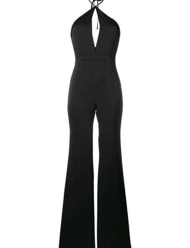 Alexis Naila Wide Leg Halter Jumpsuit Black Size 10 photo 7