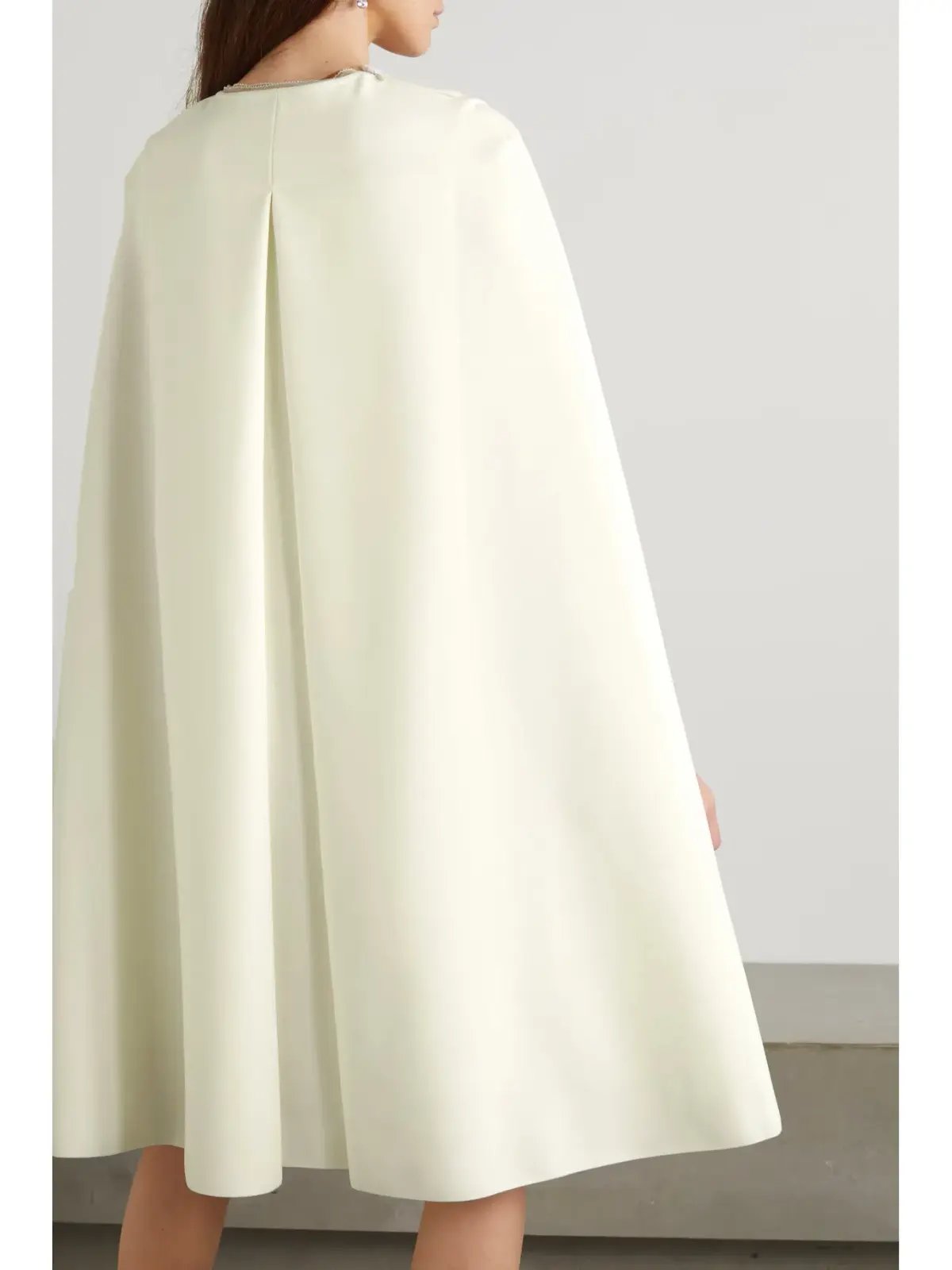 Roksanda Twiggy Cape  A-line Dress Ivory Size 6 photo 3