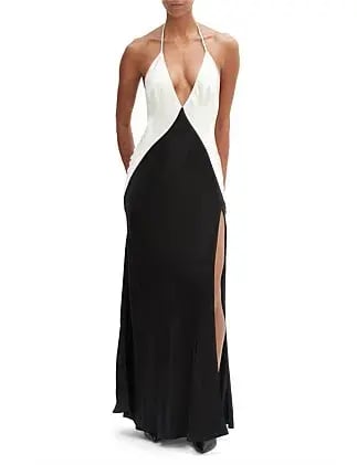 Bardot YVE HALTER DRESS Black Size 14 photo 2