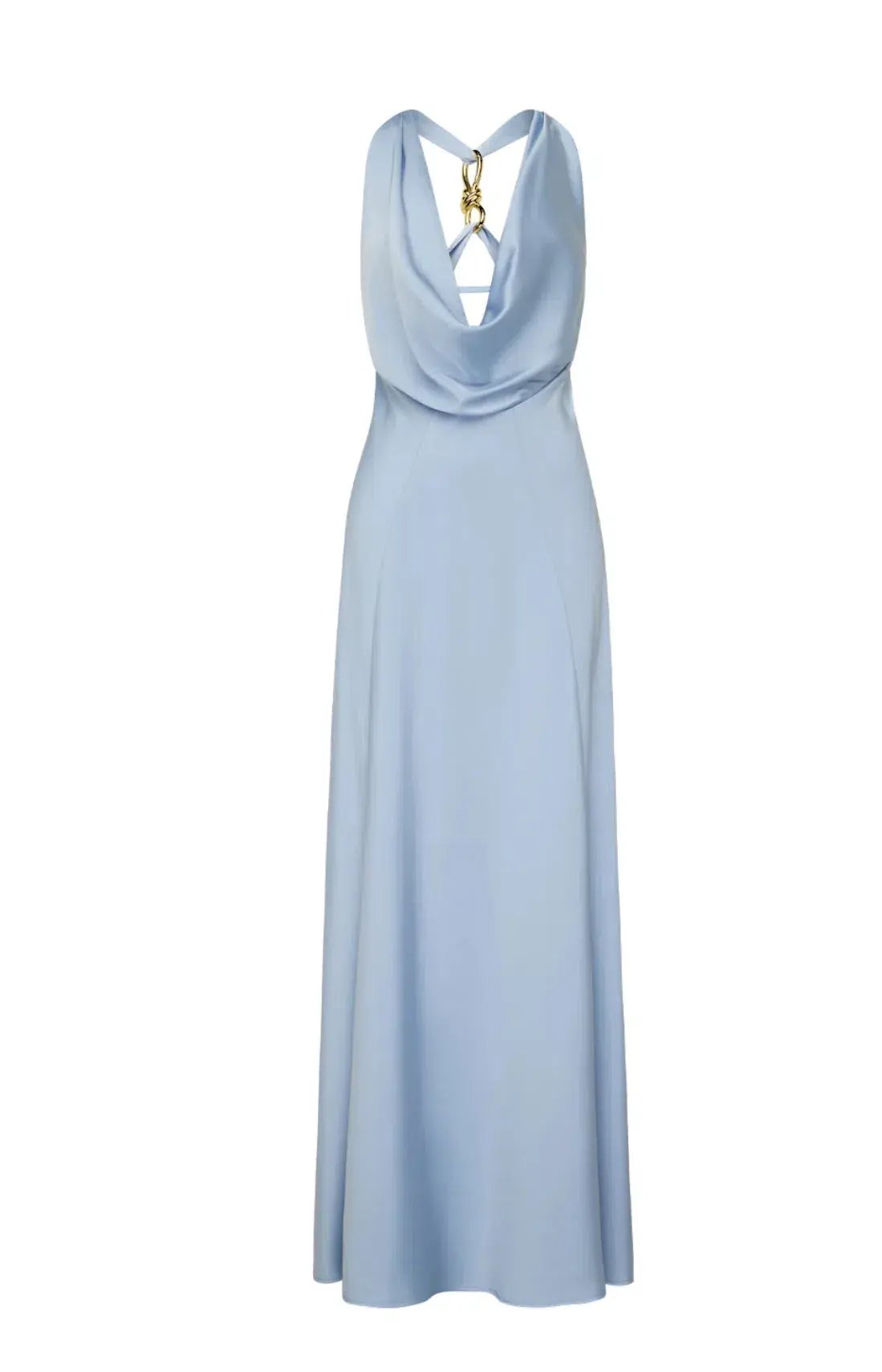 MANNING CARTELL CHARMED COWL SLIP MAXI DRESS DOVE BLUE SIZE AU 10 photo 3