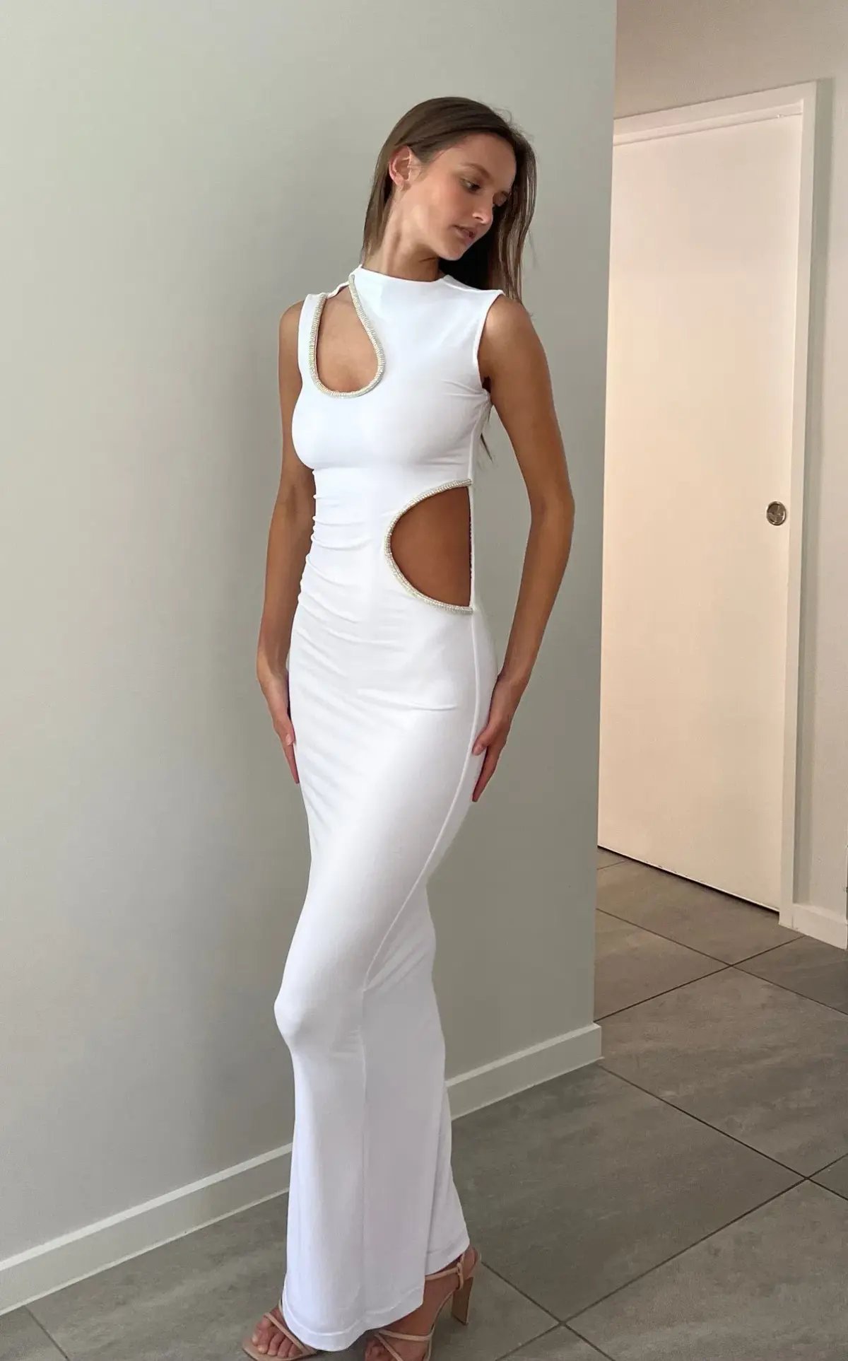 Ivona Skelo Vivia Dress White Size 6 photo 4