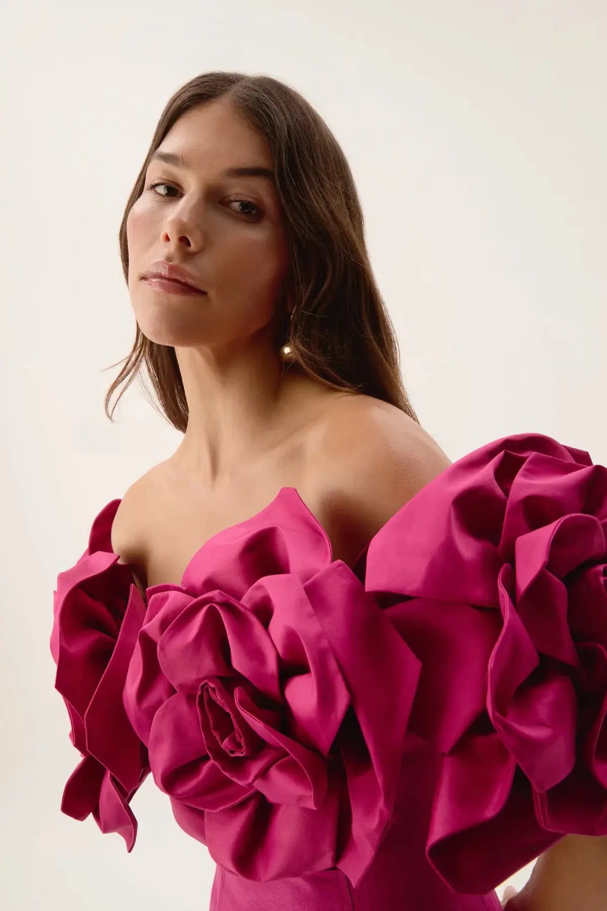 Aje Etta Gown Dress Pink Size 8 photo 2