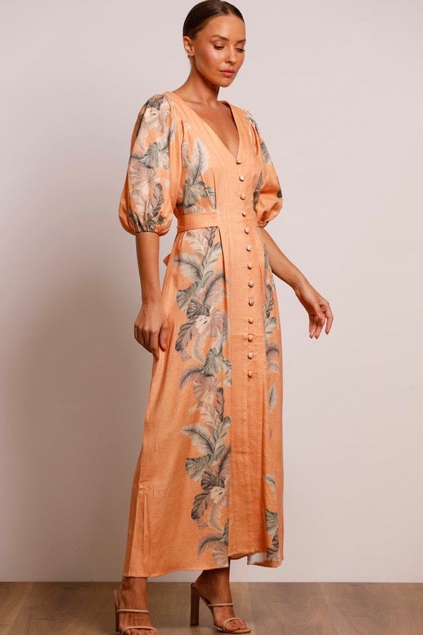 PASDUCHAS HORIZON MIDI DRESS - EARTH photo 5