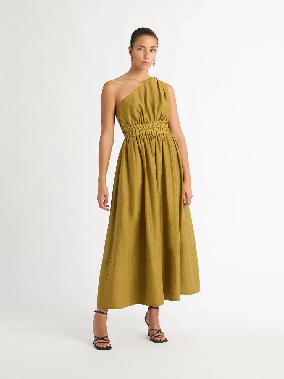 Sheike Gemma Maxi Dress Olive Green Size AU 8 photo 3