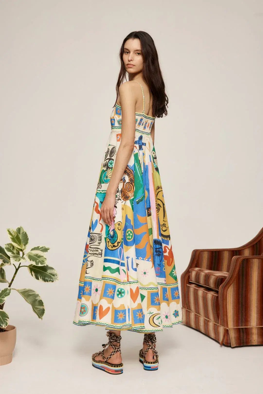 Alemais Soleil Sundress Print Size 8 photo 3
