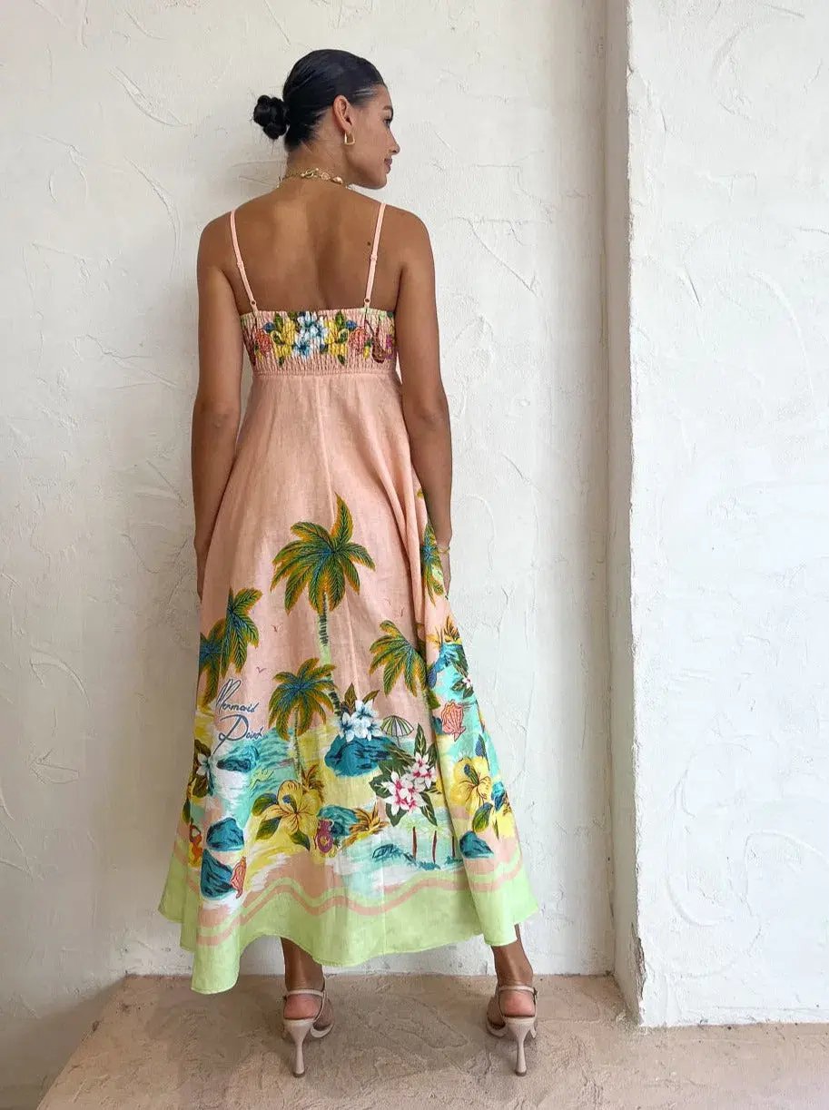 Alemais Mermaid Point Dress Print Size AU 12 photo 2