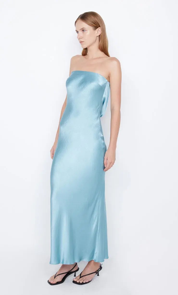 Bec & Bridge Moondance Strapless Dress Sea Spray Size 8 photo 3