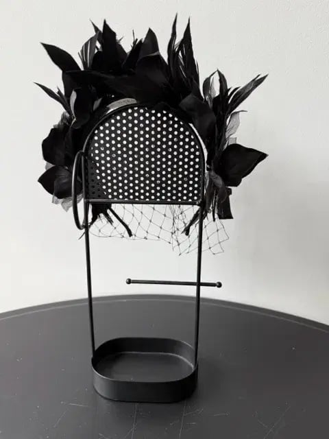 Olga Berg Fascinator Black photo 3
