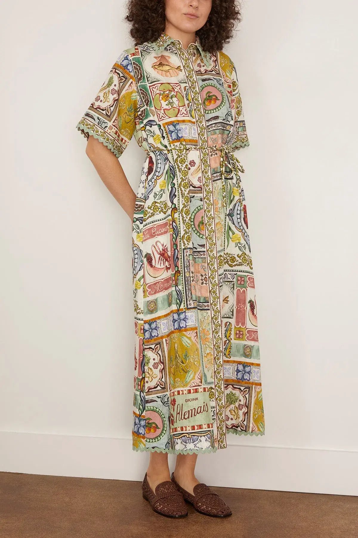 Alemais Tommasina Shirtdress Multi Size 12 photo 4
