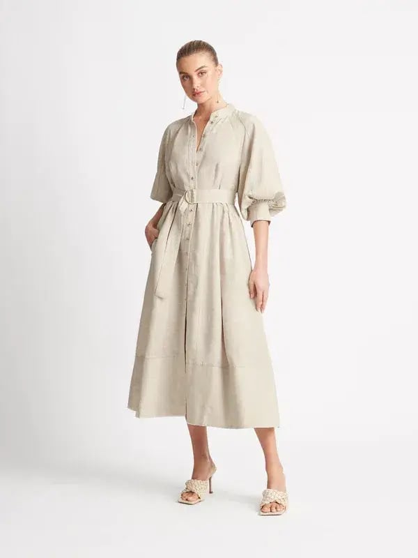 Sheike Piper Dress Beige Size 6 photo 2