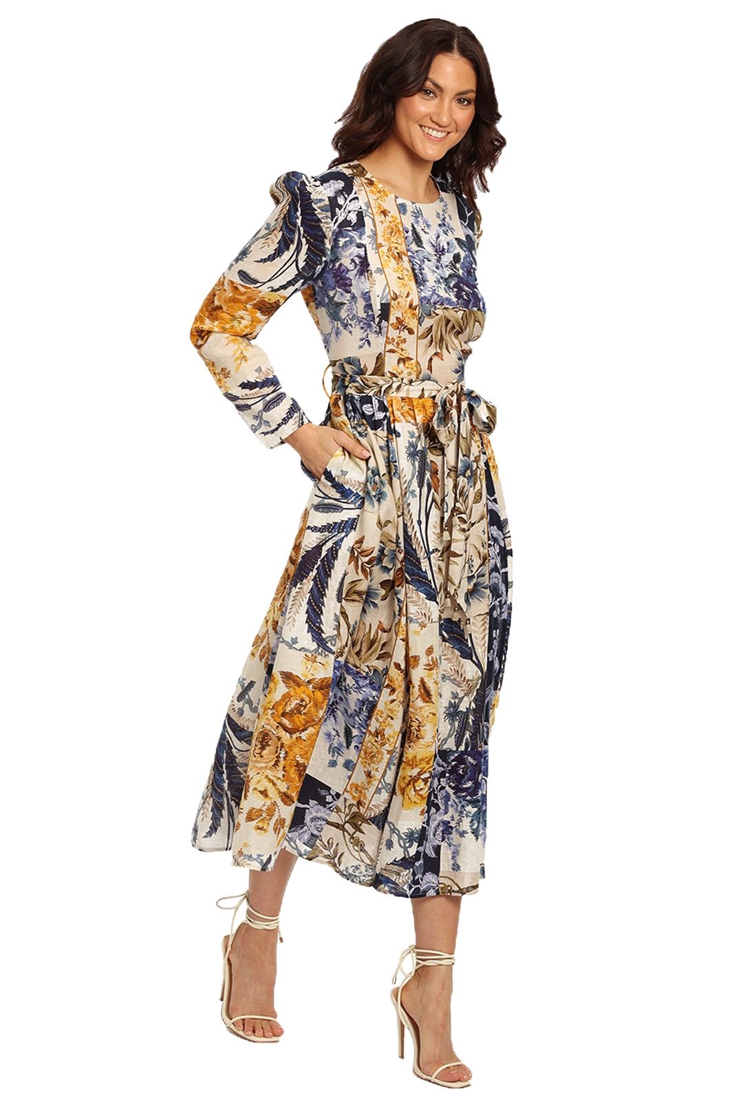 Aliane Patchwork Midi Dress photo 2