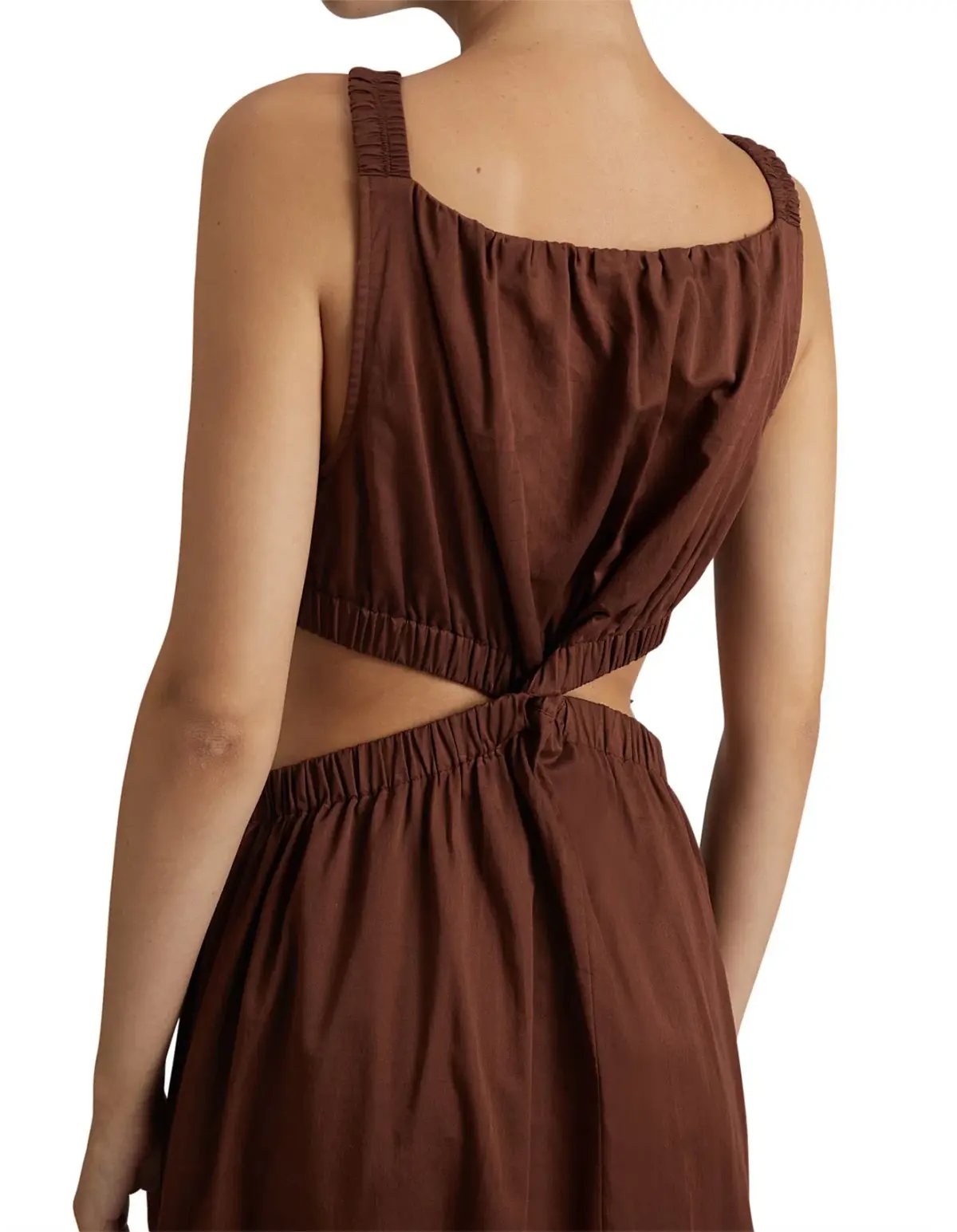 Camilla and Marc Coppola Maxi Dress in Cinnamon Chocolate Brown Size 8 photo 5