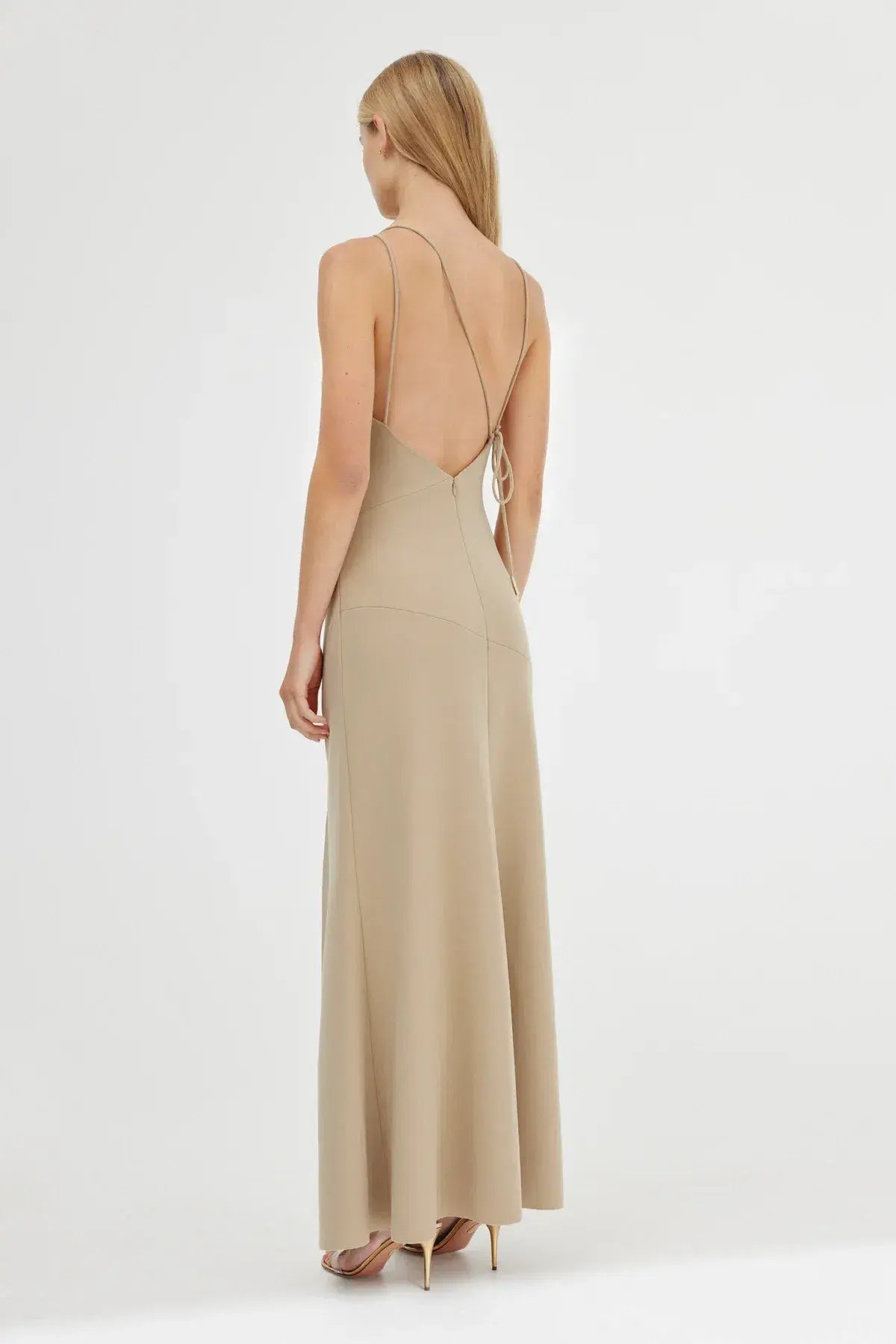 Significant Other Aisling Backless Dress in Latte Size 10 photo 3