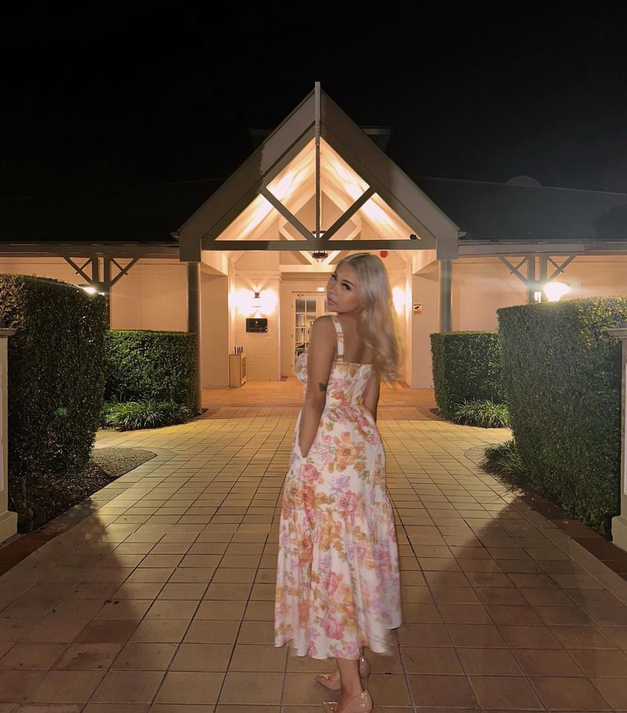 House of CB Elia Ivory Floral Midi Sundress photo 4