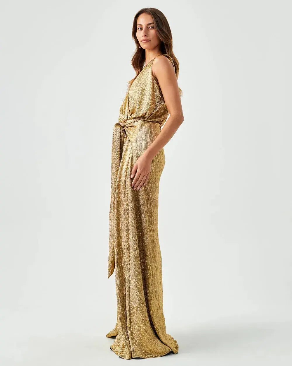 Tussah Betty Maxi Dress Gold Size 6 photo 2