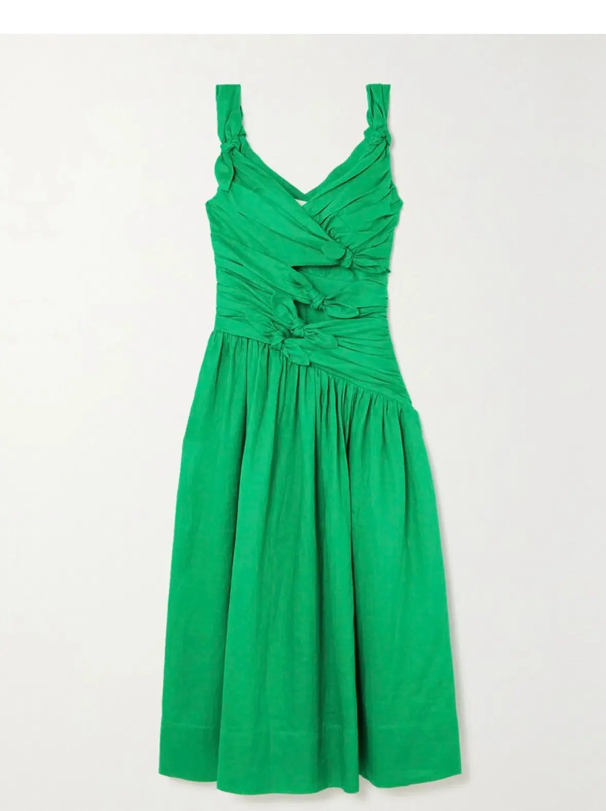 Zimmerman Tiggy Bow Linen Dress Green Size AU 8 photo 5