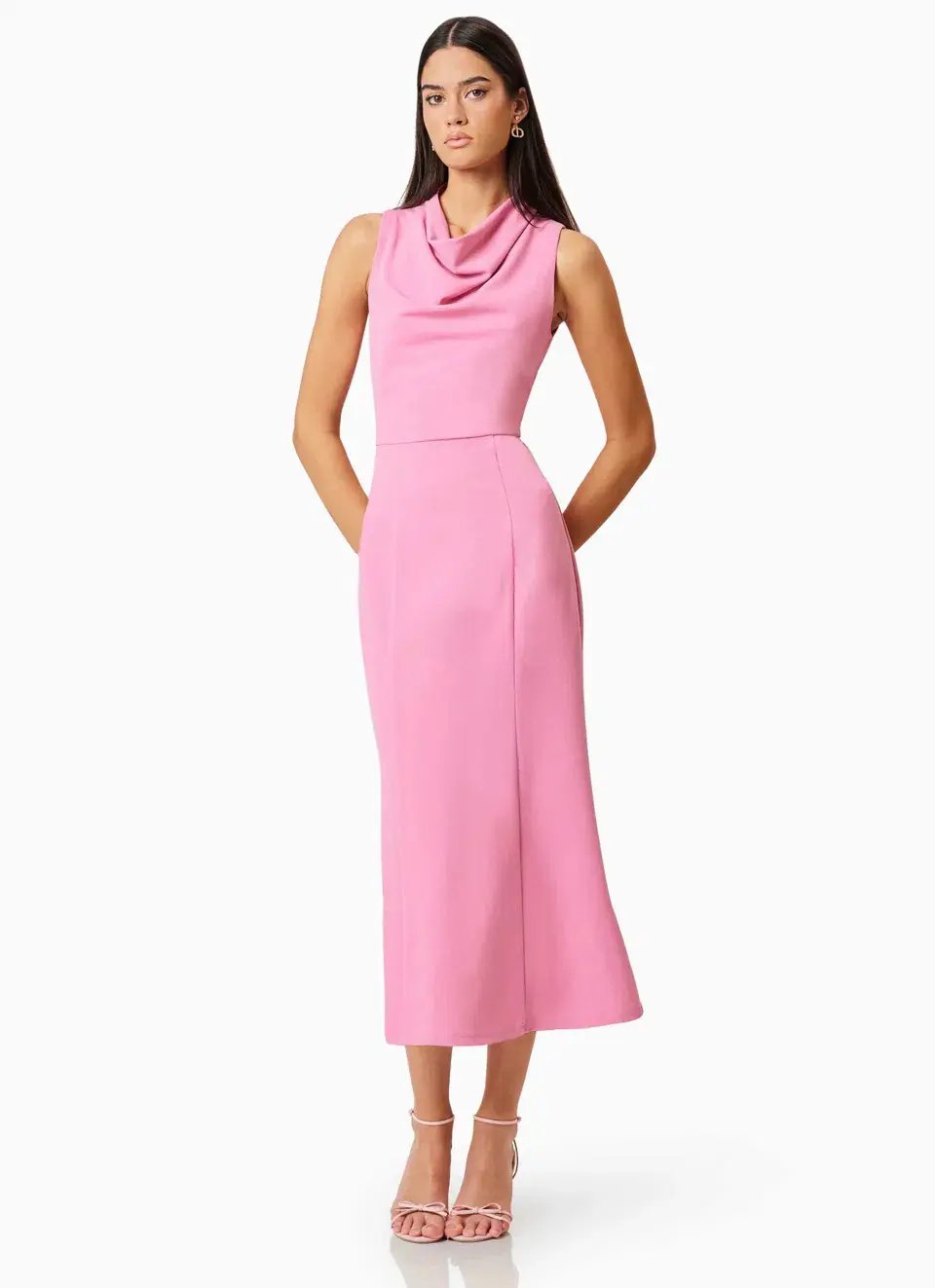 Elliat Jamie Midi Dress in Pink Size 6 photo 2