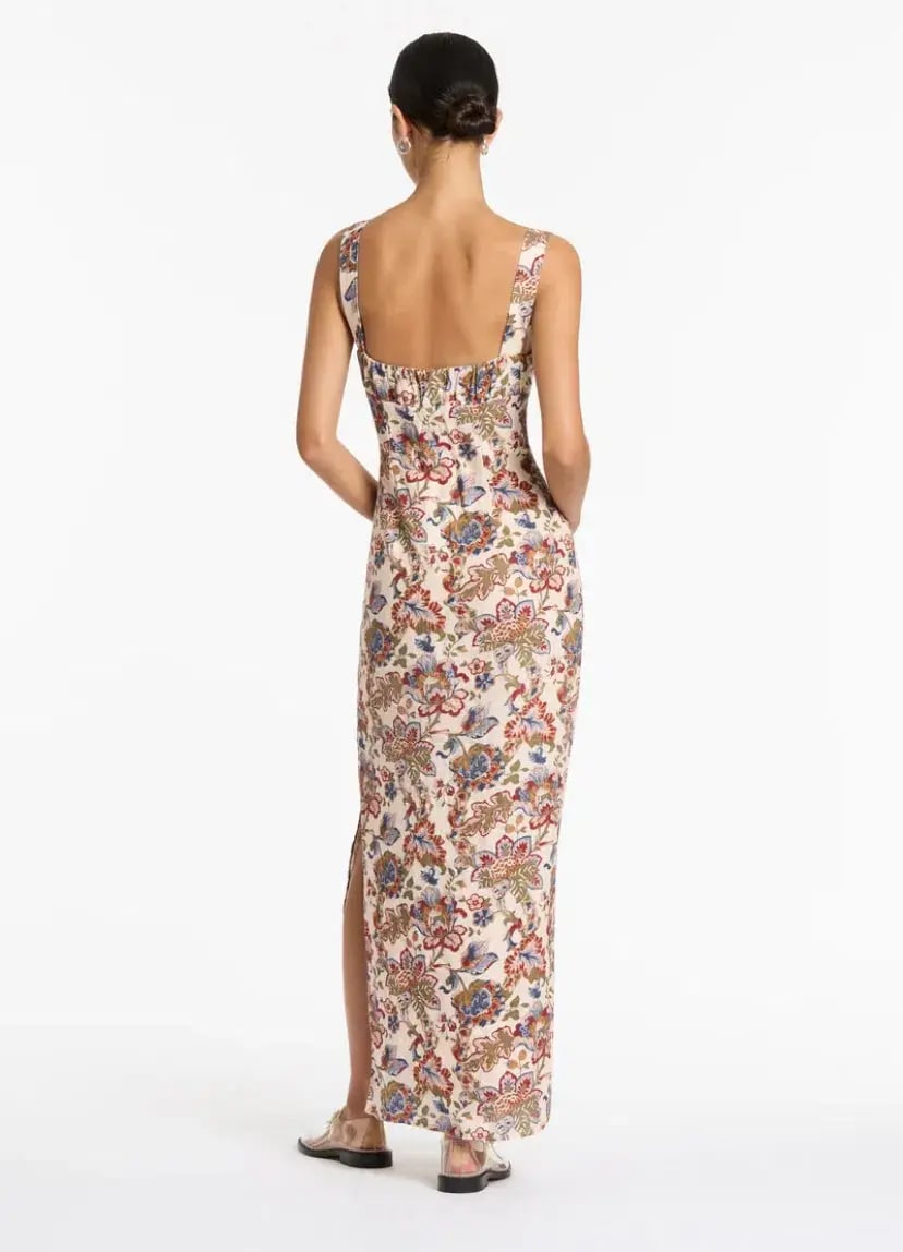 Sir the Label Bettina Midi Dress Floral Size 8 photo 6