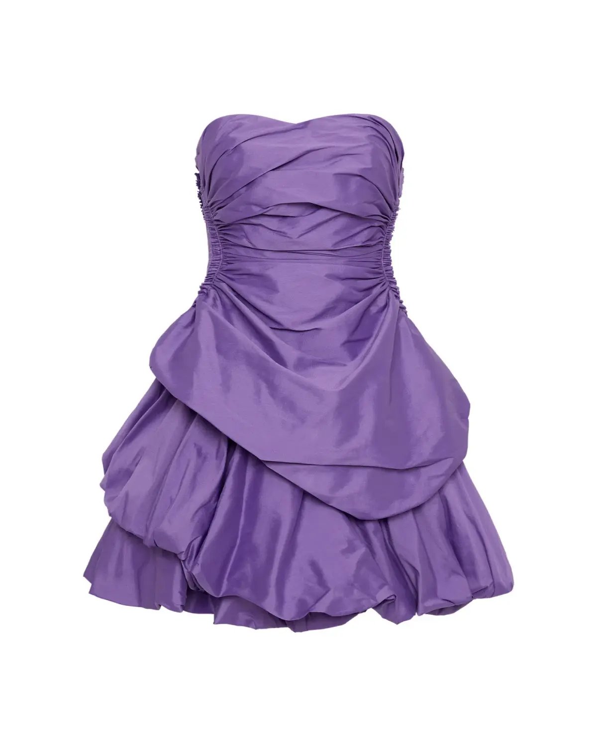 Aje Daybreak Strapless Mini Dress Deep Violet Size AU 10 photo 5