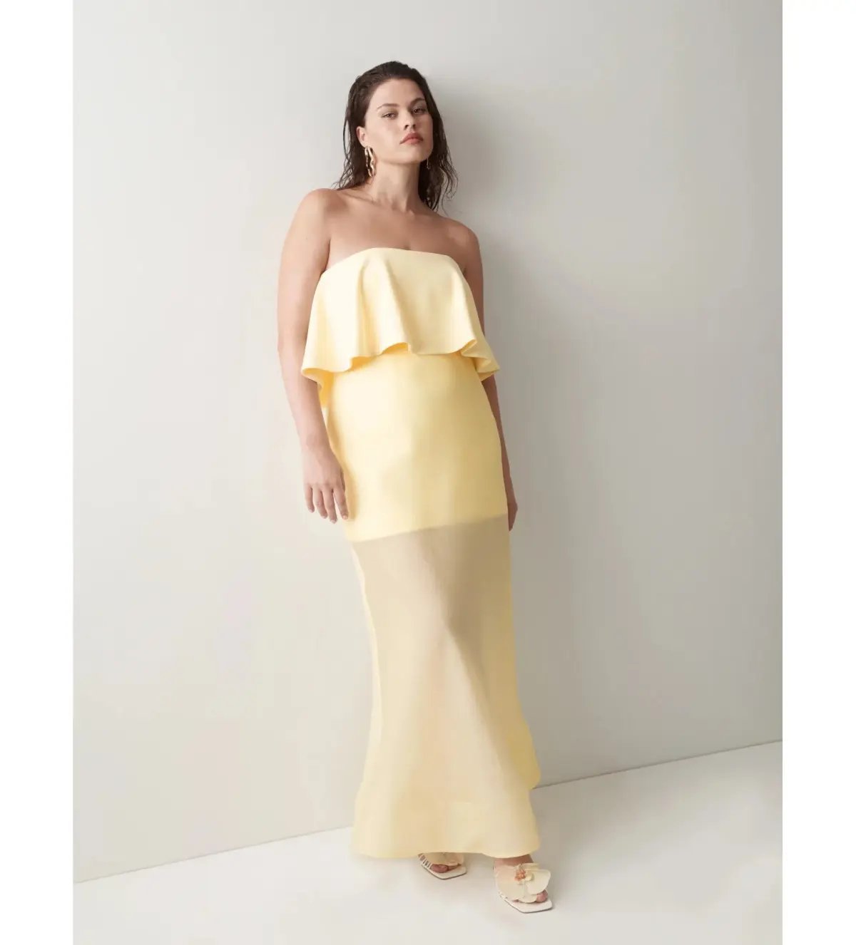 Sheike Gemini Maxi Dress Yellow Size AU 10 photo 2