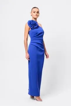 MOSSMAN DREAMSTATE MAXI DRESS / BLUE / SIZE 14 photo 6
