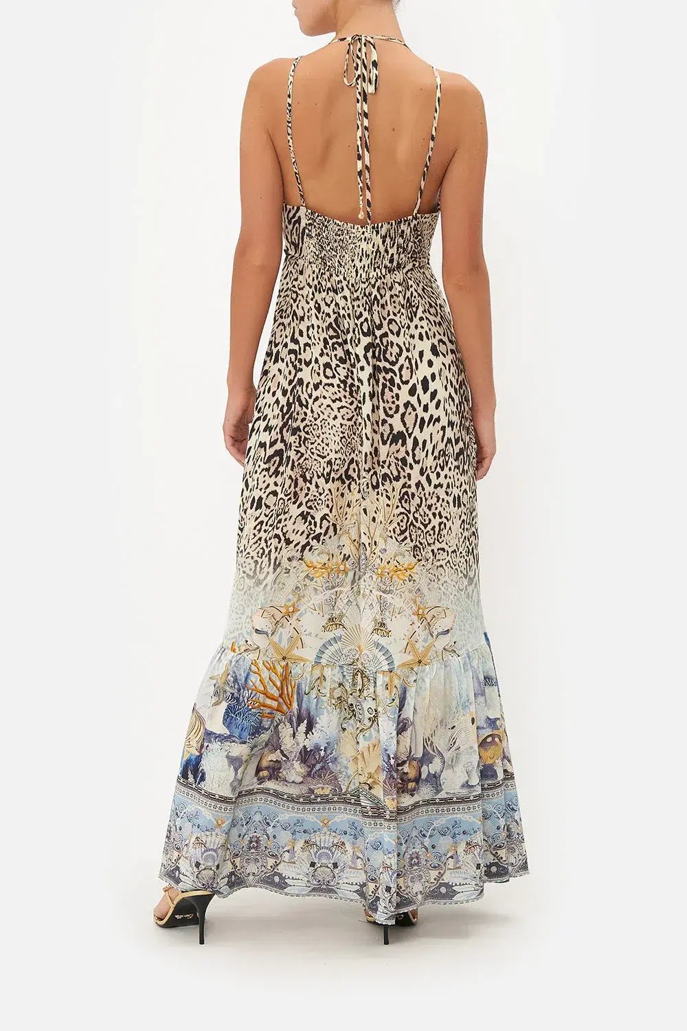 Camilla Seahorse Sonnet Tiered Dress Leopard Print Size XXL / AU 18 photo 2