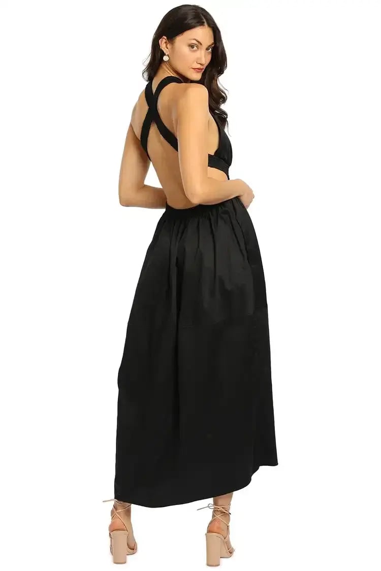Camilla and Marc Pollina Midi Dress in Black Size 12 photo 3