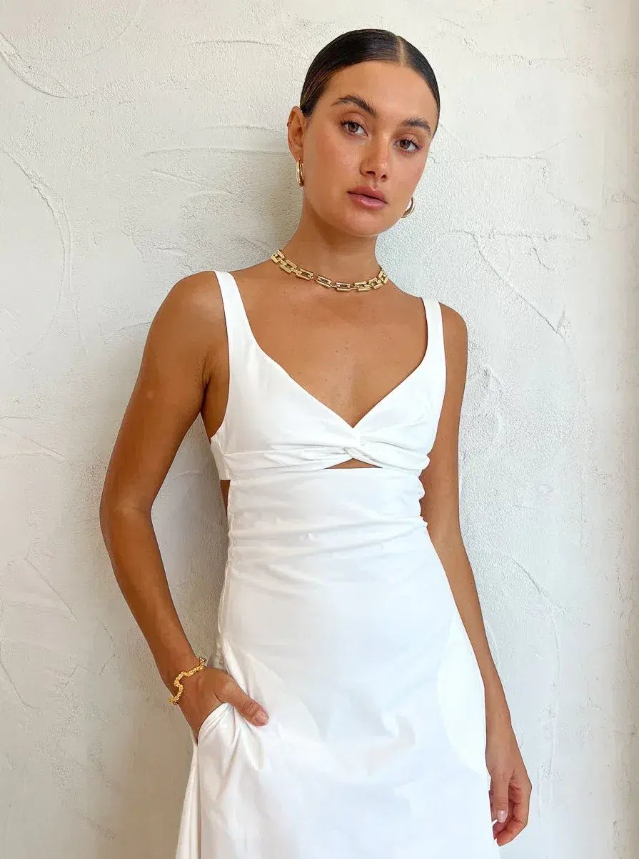 Anna Quan Heidi Dress In Swan White Size AU 6 photo 5