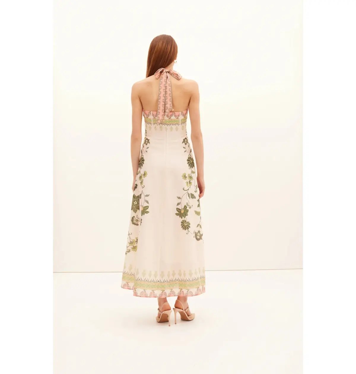 Kate Ford Baja Halter Gown Print Size 12 photo 4