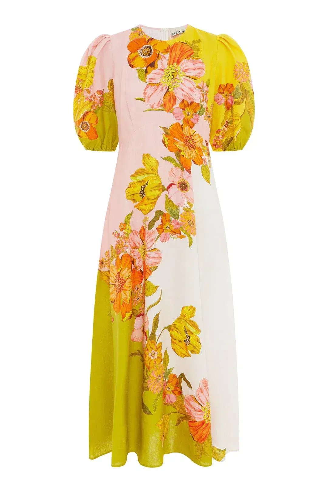 Alemais Silas Midi Dress in Multi Floral Size 12 photo 4