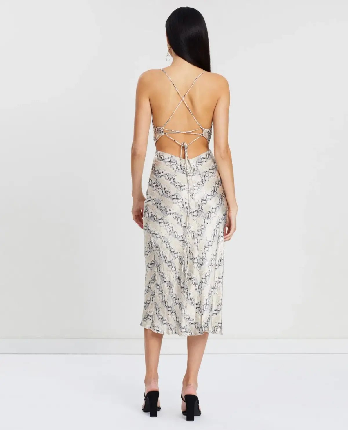 Bec & Bridge Python Midi Dress Print Size 12 photo 2