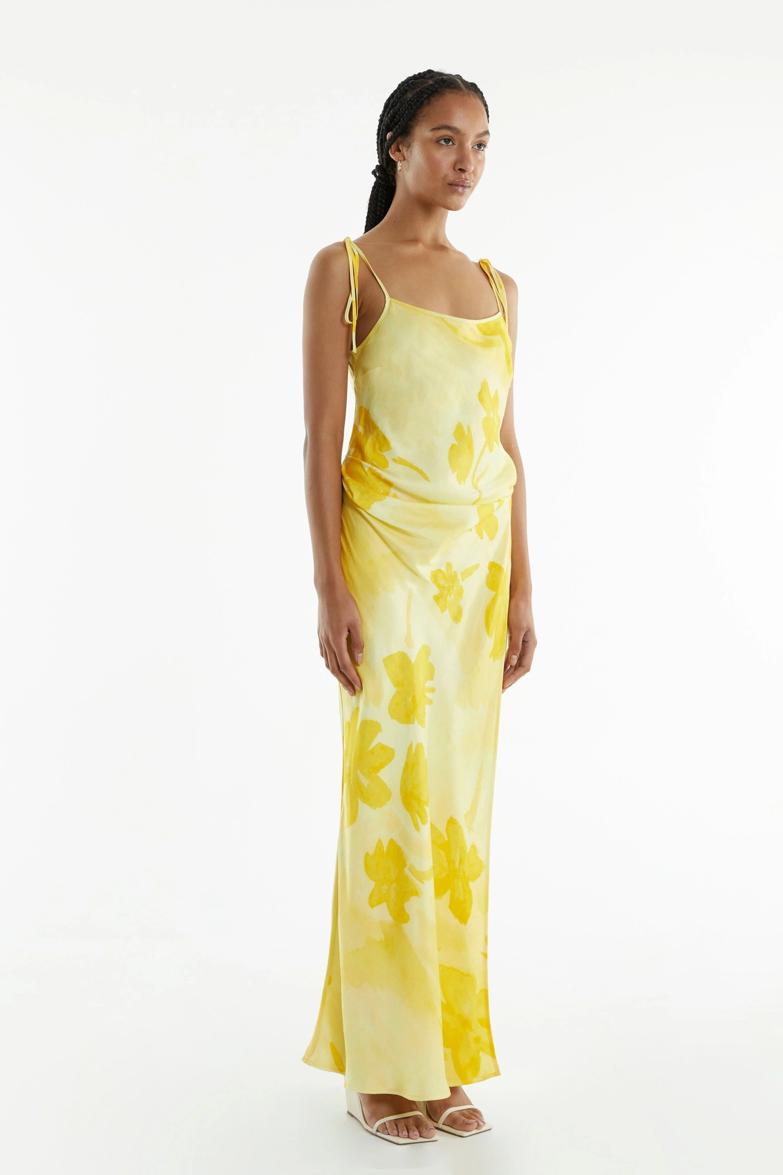THIRD FORM WILD FLOWER WRAP MAXI SLIP DRESS - FLORAL photo 6