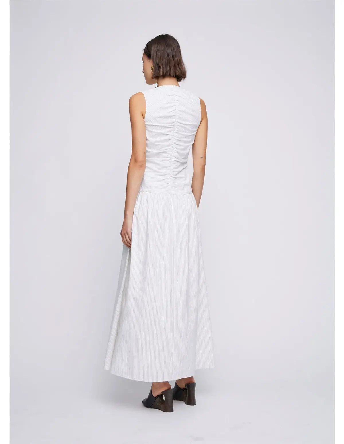 ANNA QUAN Arabella Maxi Dress Taupe Stripe 8 photo 7