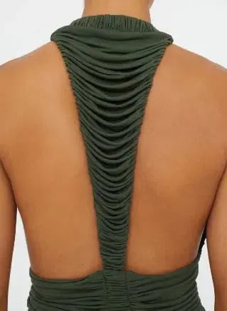 Christopher Esber Orion Gown Green Size 8 photo 2