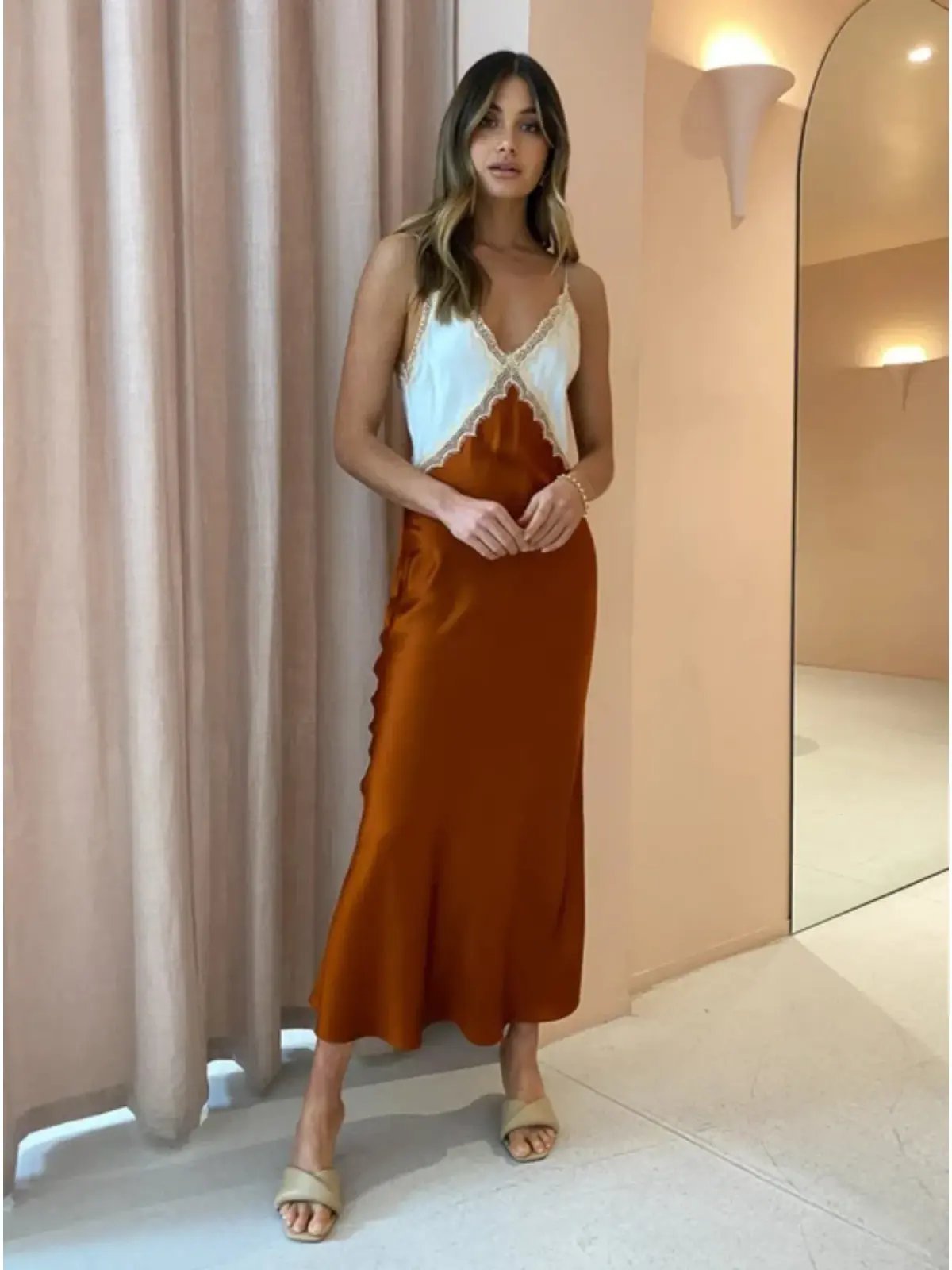 Ginia Sadie Dress Breeze/Picante Size AU 6 photo 2