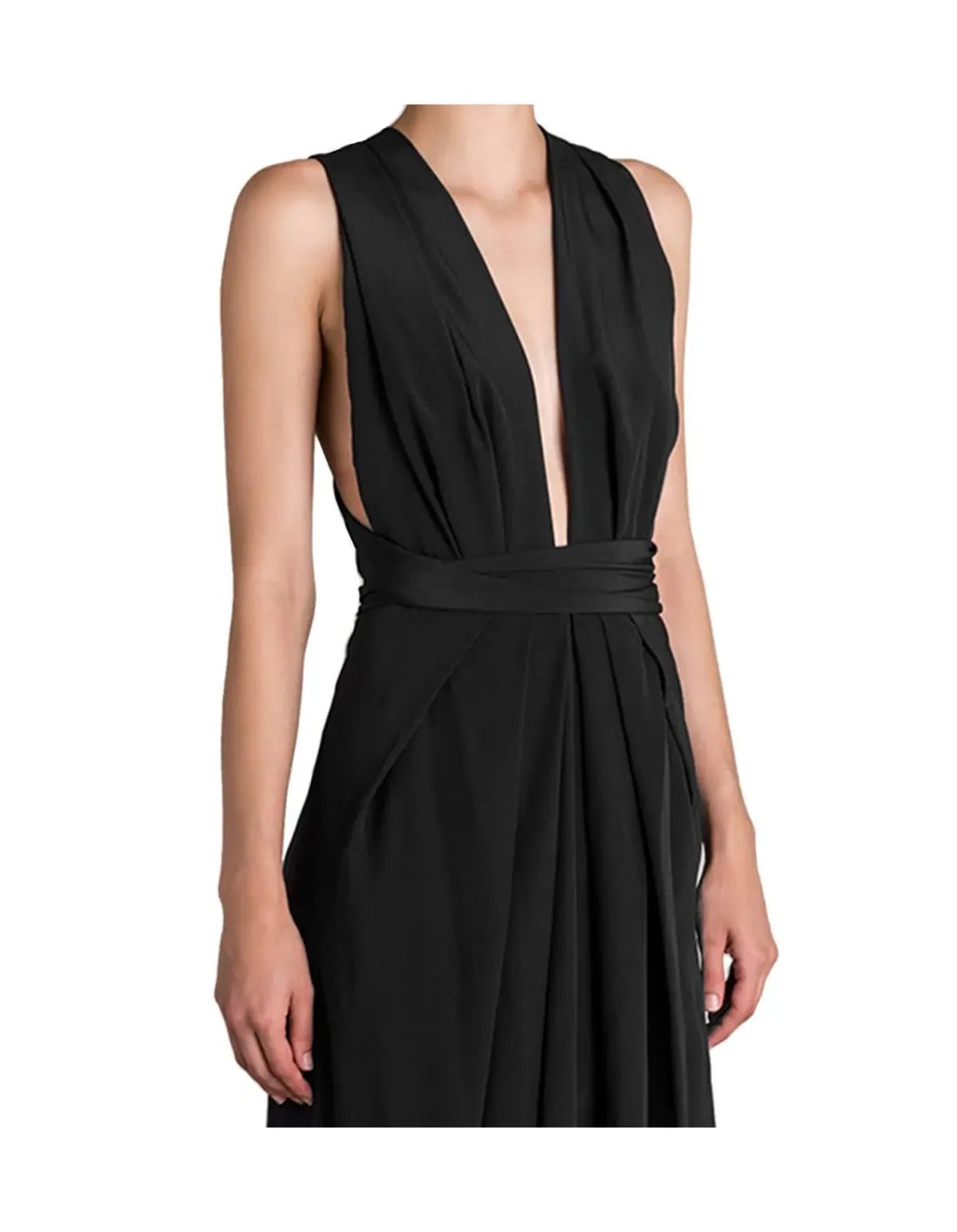 Bianca Spender Silk CDC Ascendent Gown Black Size  12 photo 6