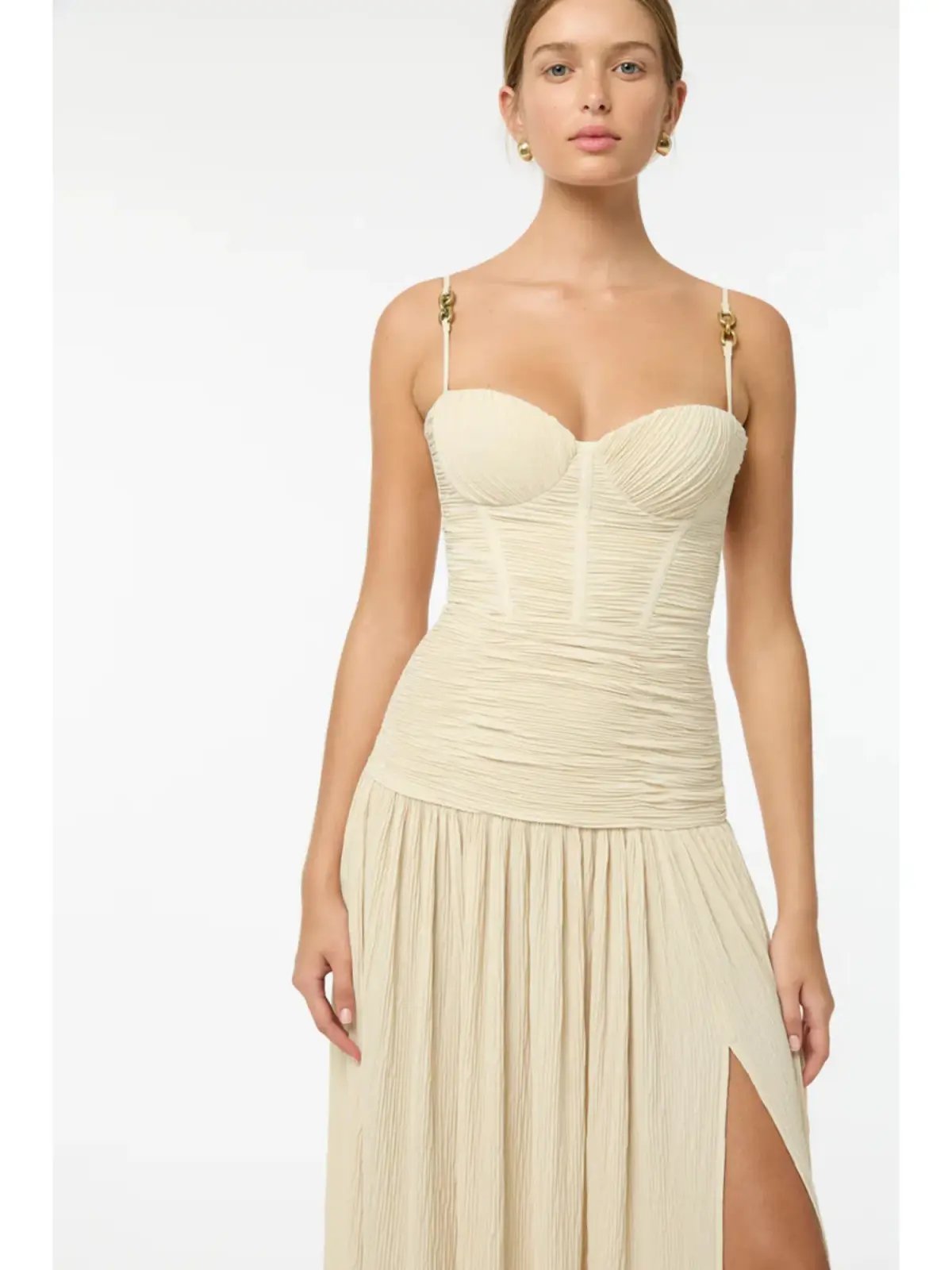 Manning Cartell Double Time Pleat Dress Nougat Size AU 10 photo 3