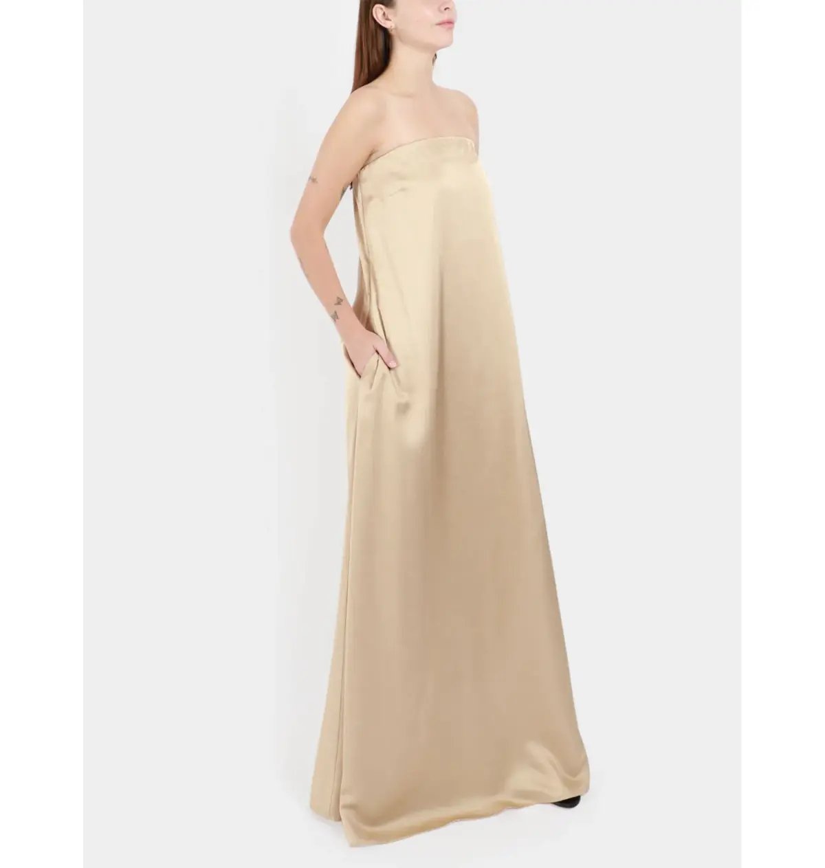 Esse Studios Gilded Column Dress Cream Size AU 6 photo 2