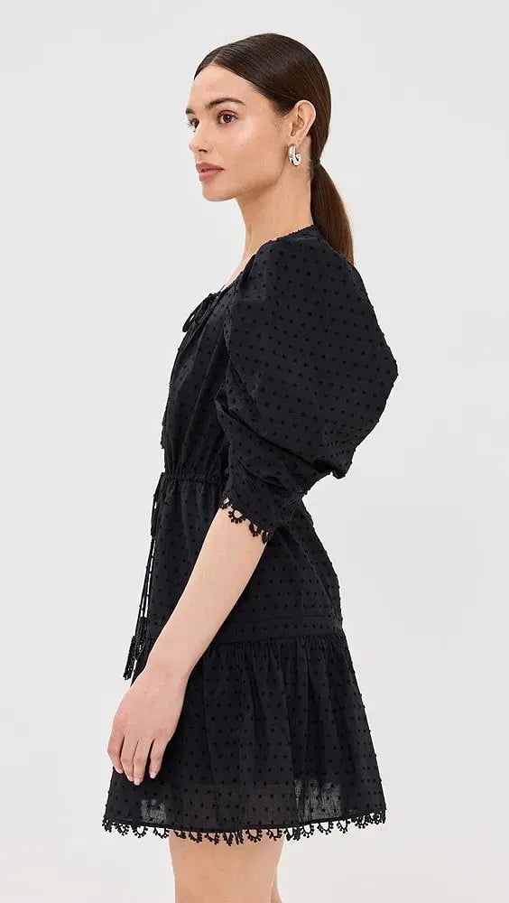 Farm Rio Summer Garden Mini Dress Black Size Small photo 4