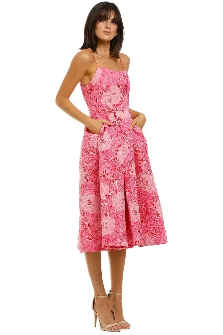 Love Honor Alexia Midi Pink Floral Size AU 10 photo 2