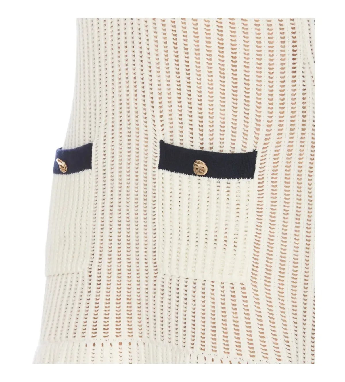 Self Portrait Cream Crochet Collared Mini Dress Size M/AU 8 photo 6