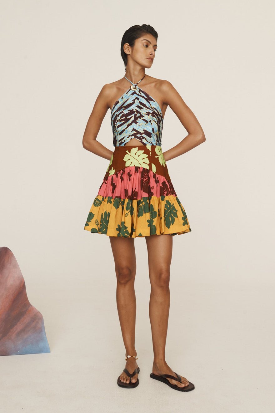 Alemais Poppy Spliced Mini Dress photo 2