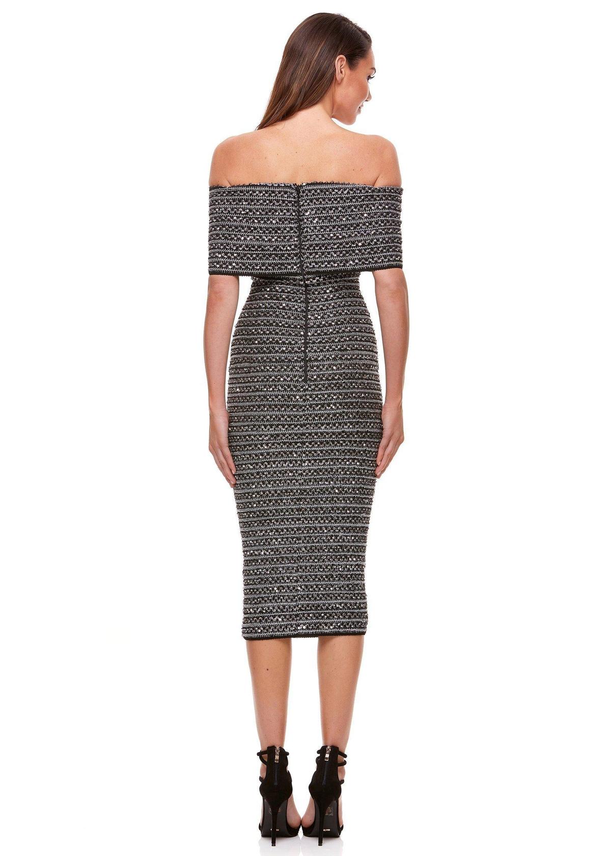 Eliya The Label Lenora Midi Dress Grey Size 8 photo 4